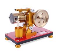 Motor devorador de llamas, succión, tipo fuego Stirling, edición profesional, cilindro de aire de cobre puro, modelo de motor de energía térmica, juguete de experimento de ciencia física, kit