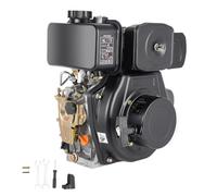Motor diesel de 4 tiempos, 5 CV, motor diesel de arranque rápido, 4,05 kW, enfriado por aire, eje de 20 mm de diámetro, cilindrada de 247 cc, monocilindro, motor de arranque ligero, motor de