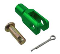 Motor DJ, varilla de freno de 6mm, horquilla de conexión, tuerca de ajuste de horquilla, Compatible con piezas de motocicleta automotriz para moto de cross de 50cc y 190cc(Green)