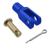 Motor DJ, varilla de freno de 6mm, horquilla de conexión, tuerca de ajuste de horquilla, Compatible con piezas de motocicleta automotriz para moto de cross de 50cc y 190cc(Blue)