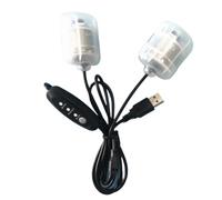 Motor dual vibrador DC5V USB con regulador de 3 velocidades, dispositivo de masaje, motor de vibración, cinturón de cintura con cable de 1,1 m, 1 unidad