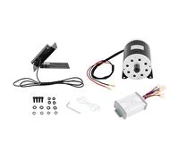 Motor eléctrico con cepillo de 800 W, 36 V, 2750 rpm, proceso de pintura al horno, 2,8 Nm, con juego de pedales y control para karts, motos de cross eléctricas