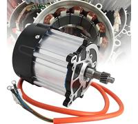 Motor eléctrico de 48 V/60 V/72 V para bicicleta de tres ruedas, diseño de imán permanente, 5 agujeros y 16 dientes para triciclo de bricolaje, carrito de golf, go-kart, potencia de 1500 W