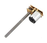Motor eléctrico de reducción de velocidad de par alto 1024GA20 de 6 V/12 V CC de rosca N20, motor de engranaje M4 x 55 mm eje (12 V 60 RPM)