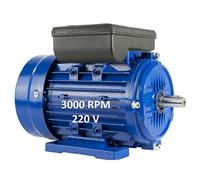 MOTOR ELECTRICO MONOFASICO 0,18KW / 0,25CV 220V 3000RPM B3 (PATAS) TAMAÑO 63 (EJE 11mm)
