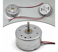 Motor eléctrico redondo sin escobillas de 24 mm RK300C RF300CA12350 1 5 V 6 V CC 9000 RPM Motor para ventilador de bricolaje y aplicaciones de productos solares (75 mm)