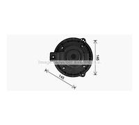 Motor eléctrico, ventilador interior AVA COOLING OL8728