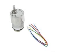 Motor Engranaje Metal 37mm Doble Eje 6mm para arduino Motor Engranaje(12V37)