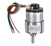 Motor Engranaje Metal 37mm Doble Eje 6mm para arduino Motor Engranaje(12V530)