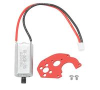 Motor escobillado MAMJENNI 050 66T, con imán y rotor de alto par, para mejorar tu coche RC, con soporte de aleación de aluminio, diseño ligero, conducción mejorada, bajo nivel de (Roja)