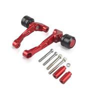 Motor Estator Tapas Del Chasis Almohadillas Choque Protector La Caja Deslizante Para CBR650R CB650R CB650F CBR CB 650R 2018-2020 Control deslizante del marco de la motocicleta(ROJO)