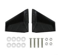 Motor fuera de borda Deslizamiento Alas Hidroala para Lancha Rápida Pesca Barco Estabilidad Aerodinámica para Diseño de Doble Ala PP Plástico Negro 18x18x7.5cm Compatible