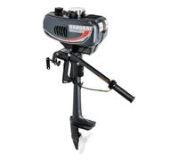 Motor Fueraborda 2 Tiempos 3,5 CV | Refrigeración por Agua | Para Barco de Pesca y Bote Inflable | Ideal para Aguas Alemanas | Arranque Manual - Potente y Duradero
