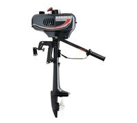 Motor fueraborda 3,5 CV de 2 tiempos, bote inflable 49 CC 2,5 kW 5000 rpm, motor fueraborda con sistema de encendido CDI, motores fueraborda para barcos, botes inflables, barcos de pesca (eje corto)