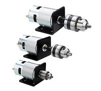 Motor fueraborda, 775 Motor 10000RPM DC 12V Motor de prensa de torno 775 con mandril de taladro de mano en miniatura y soporte de montaje for fresadora(0.6-6mm)