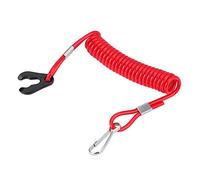 Motor fueraborda Cable de muerte del motor Cable de seguridad Encendido Interruptor de parada de emergencia Llave Clip de cuerda para Todas las series