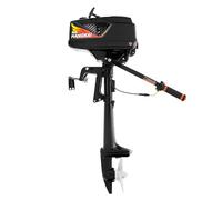 Motor fueraborda de 2,6 kW 3,6 CV de dos tiempos, motor de barco de pesca, motor fueraborda, gasolina fueraborda de 55 cc, motor fuera de borda, motor inflable, motor de gasolina refrigerado por aire