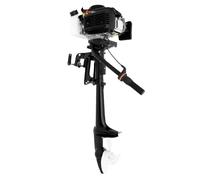 Motor fueraborda de 4 tiempos 3,6 CV 52 CC inflable motor fueraborda barco motor fuera de borda motor de barco enfriado por viento corto motor de gasolina motor fuera de borda para gasolina inflable