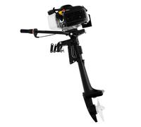 Motor fueraborda de gasolina de 4 tiempos, motor fueraborda de gasolina, refrigeración por aire, arranque manual, potente motor de barco para botes de pesca y barcos de pesca, botes inflables