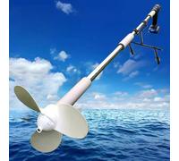 Motor Fueraborda Hélice de Kayak Portátil Accionada Por Taladro, Propulsor de Motor Fueraborda Ligero Operado Por Remolque, Remo de Emergencia Inalámbrico para Barco Al Aire Libre(With Bracket)