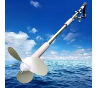 Motor Fueraborda Hélice de Kayak Portátil Accionada Por Taladro, Propulsor de Motor Fueraborda Ligero Operado Por Remolque, Remo de Emergencia Inalámbrico para Barco Al Aire Libre(With Clamp)