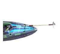 Motor Fueraborda Kit de Motor de Emergencia Metálico para Barco/ Hélice de Taladro, Kit de Hélice Portátil para Taladro Inalámbrico, Motor de Pesca de Arrastre Pequeño(With Bracket,L-125cm(49 1/4"))