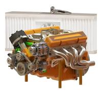 Motor genérico V8 | Adornos de Motor V8 de Metal - Artesanía Educativa para Adolescentes Familia Niños Hombres