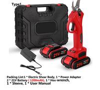 Motor inalámbrico sin escobillas de 21V y 30mm, 88VF, tijeras de podar eléctricas, Motor de cepillo de 4 pulgadas, juego de motosierra, herramienta de carpintería(Pruning Shear R)