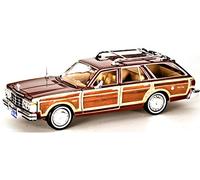 Motor Max Toy Factory Ltd. Chrysler Lebaron Town & Country Rojo 1979 1/24 Maqueta de coche de metal marrón clásico