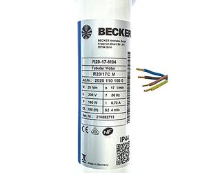 Motor mecánico de persiana/persiana Becker Motor tubular Accionamiento de persiana 20 Nm R 20/17 C M