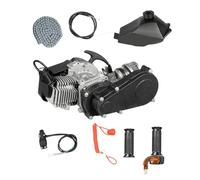 Motor Minimoto 49cc 2 Tiempos, Minimoto Gasolina de 14mm, Mini Moto Gasolina Carburador, con DepóSito de Combustible, Motores de Dirt Bike Monocilindro, Filtro de Aire, Adecuado Para Pocket