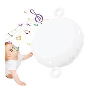 Motor móvil para cuna, caja de música móvil para niños - Móvil de música para cuna de 3 modos | Control de volumen Kid Music Box Spinner, 24 canciones de cuna de piano portátil música de cuna móvil Ki