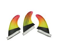 Motor para Kayak, Aletas de tabla surfAleta fibra carbono Thruster 2 aletas G5/G7/AM1/AM2 surf(UPSURF FCS 2 L YE)