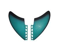 Motor para Kayak, Fish Plate Twin Fins Aletas de tabla surf fibra vidrio Juego 2 piezas Performance Glass (PG) Aleta(For FUT Box-02)