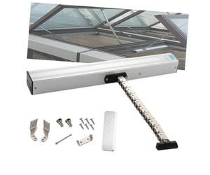 Motor para Ventana, actuador de Cadena eléctrico 300 mm con Mando 24V | Carcasa de aluminio resistente a la corrosión con cadena de doble eslabón de acero templado para mayor durabilidad.