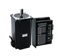 Motor paso a CNC 86X156mm 12.5Nm 5.5A diámetro 14mm Nema34 1700Oz-in + dm860h / Dma860h for máquina de grabado alta,Bajo agotamiento(With DM860H Driver,Dual Shaft)