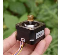 Motor paso a híbrido Mini de 0,9 grados, 42mm, 2 fases, 4 cables, rueda polea eje 5mm, 1 Uds