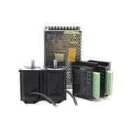Motor paso a Nema 23 de un solo eje 8 mm, 3 A, 0,95-3 Nm, 200 W, kit controlador fuente alimentación con una respuesta rápida(2 Kit-Power Supply,2.6Nm)