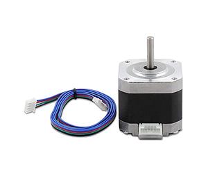 Motor paso a paso, 17hs4401 17 motor paso a paso bipolar 1.7 A 1.8 grados 0.45N.M 42 x 40 mm 4 cables con cable de 1 m, motor paso a paso 17 bipolar para impresora 3D Hobby/DIY CNC
