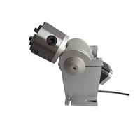 Motor paso a paso, 3 garras eje rotativo de 80 mm Chuck 3 Jaws 4to eje DM542 Conducir por 2 0W 30W 50W Máquina de grabado en metal de placa de identificación de fibra(Rotary Axis only)