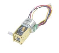 Motor paso a paso autoblocante de turbina reductora de caja de cambios abierta, 2 frases, 4 cables, eje de salida simple/doble, 15BY DC 5V(Single-shaft motor,Speed ratio 798)