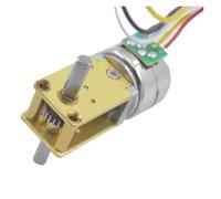 Motor paso a paso autoblocante de turbina reductora de caja de cambios abierta, 2 frases, 4 cables, eje de salida simple/doble, 15BY DC 5V(Double-shaft motor,Speed ratio 302)