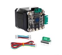 Motor paso a paso cerrado con controlador, más silencioso que TMC2209, evita la pérdida de presión, adecuado para impresoras 3D FDM, juego de motor y controlador (A)