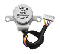 Motor Paso a Paso de 12 V CC for Aire Acondicionado, micromotor Paso a Paso de Baja Velocidad, Compatible con AUX 24BYJ48.