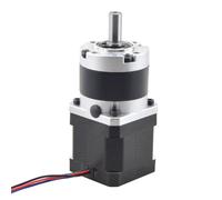 Motor paso a paso de 17 pulgadas, 0,36 Nm, caja de engranajes planetarios, relación 17:1/10:1, eje de salida de 8 mm de diámetro for CNC(Ratio 10 to 1)