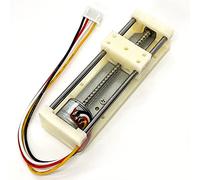 Motor paso a paso de 4 cables micro de 5 V CC, carril lineal, 48 mm, actuador de etapa lineal, tornillo de plomo, motor de paso deslizante, motor eléctrico pequeño, ángulo de paso de 18 grados