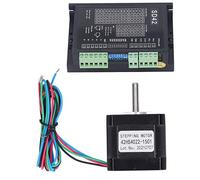 Motor Paso a Paso, Motor Rotor de Acero Siliconado Ajustable con Driver para Máquina de Impresión y Grabado de 2 Fases - Alta Velocidad, Bajo Ruido, Precisión Estable para Uso