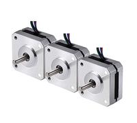 Motor paso a paso Nema 17, 3 PCS Nema 17 Motor paso a paso 1A 13N.cm Par de retención 4 derivaciones 1.8 Deg 42 Motor para impresora 3D Hobby CNC Router XYZ de Craftsman168