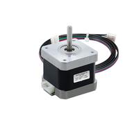 Motor paso a paso Nema 17 for impresora 3D, 0,25 Nm, 42 HS, 34 mm, 36 oz, 2,5 kg/cm, eje único, 5 mm, corriente 1,5 A, for enrutador de control numérico computarizado.(Two end connector)