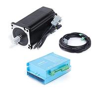 Motor paso a paso Nema34 de 12 NM con controlador HBS86H, alta precisión, 256 micropasos hasta 51200 pasos por revolución, DSP de 32 bits para aplicaciones de precisión